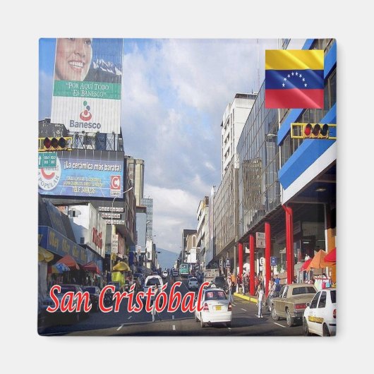 zVE002 SAN CRISTOBAL, Venezuela, Amerika, Kühlschr Magnet (Vorne)