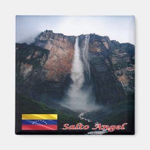 zVE003 ANGEL FALLS, Venezuela, Amerika, Kühlschran Magnet