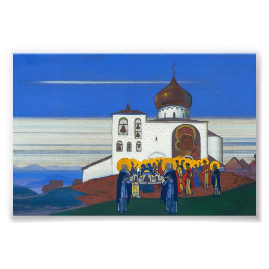 Zvenigorod von Nicholas Roerich Fotodruck (Vorne)