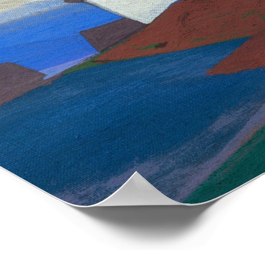 Zvenigorod von Nicholas Roerich Poster (Ecke)