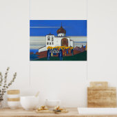 Zvenigorod von Nicholas Roerich Poster (Küche)