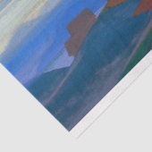 Zvenigorod von Nicholas Roerich Seidenpapier (Ausschnitt)