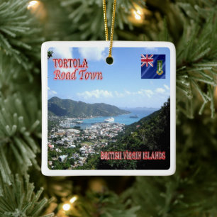 zVG004 TORTOLA Road Town, Britische Jungfrau, Keramikornament