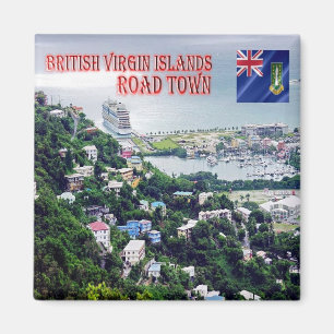 zVG011 ROAD TOWN, Britische Jungfrau Inseln, Kühls Magnet