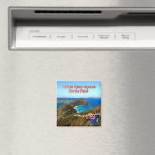 ZVG014 GORDA PEACK, Britische Jungfrau, Kühlschran Magnet (In Situ (Geschirrspüler))