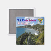 zVI007 SAINT CROIX, Jungfrau, Amerika, Kühlschrank Magnet (Vorderseite/Rückseite)