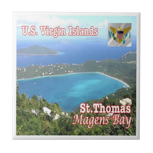 zVI012 SAINT THOMAS, Magens Bay, Jungfrau Islands, Fliese (Vorderseite)