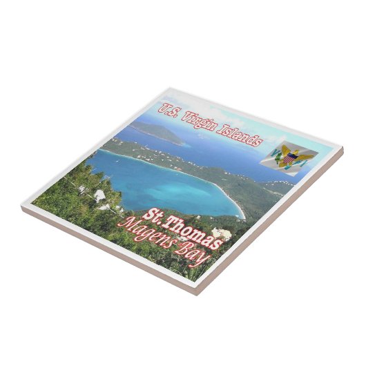 zVI012 SAINT THOMAS, Magens Bay, Jungfrau Islands, Fliese (Seite)