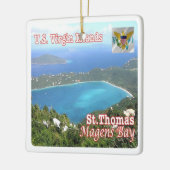 zVI012 SAINT THOMAS, Magens Bay, Jungfrau Islands, Keramikornament (Links)