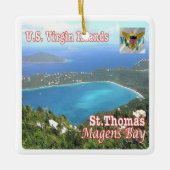 zVI012 SAINT THOMAS, Magens Bay, Jungfrau Islands, Keramikornament (Vorderseite)