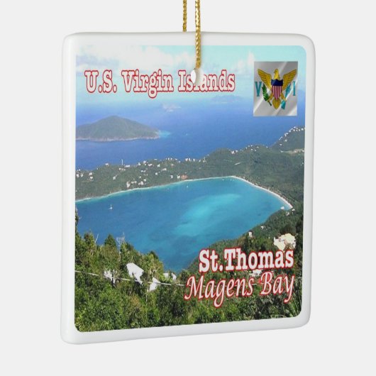 zVI012 SAINT THOMAS, Magens Bay, Jungfrau Islands, Keramikornament (Rechts)