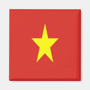 zVN001 VIETNAMESE FLAG, Vietnam, Asien, Kühlschran Magnet