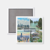 zVN012 VIETNAM, Mosaik, Asien, Kühlschrank Magnet (Vorderseite/Rückseite)