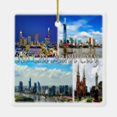 zVN013 HO CHI MINH City SAIGON, Mosaik, Keramikornament (Rückseite)