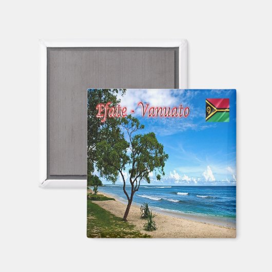 zVU005 EFATE, ERATAP - Vanuatu, Ozeanien, Kühlschr Magnet (Vorderseite/Rückseite)