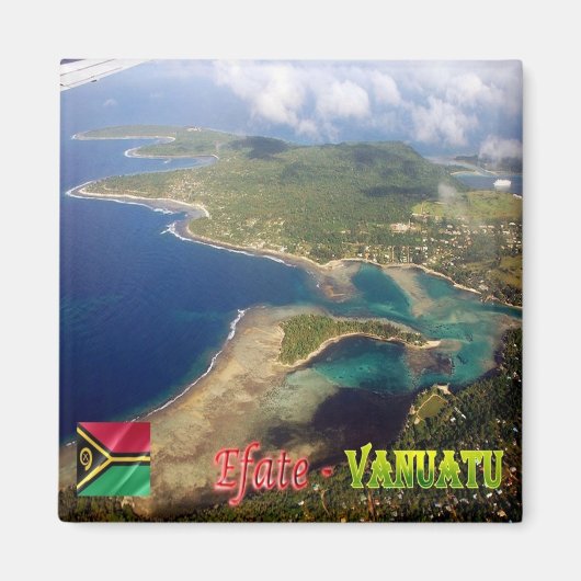 zVU006 EFATE, ERAKOR Island, Vanuatu, Kühlschrank Magnet (Vorne)
