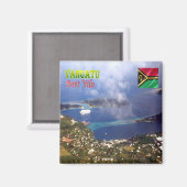 ZVU008 PORT VILA, Vanuatu, Ozeanien, Kühlschrank Magnet (Vorderseite/Rückseite)