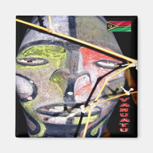 zVU009 VANUATU, Maske, Ozeanien, Kühlschrank Magnet