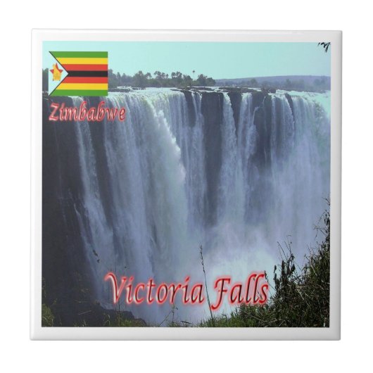 ZW003 VICTORIA FALLS, Simbabwe, Afrika, Fliese (Vorderseite)
