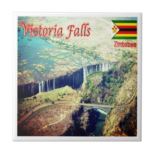 ZW004 VICTORIA FALLS, Simbabwe, Afrika, Fliese (Vorderseite)