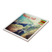 ZW004 VICTORIA FALLS, Simbabwe, Afrika, Fliese (Seite)