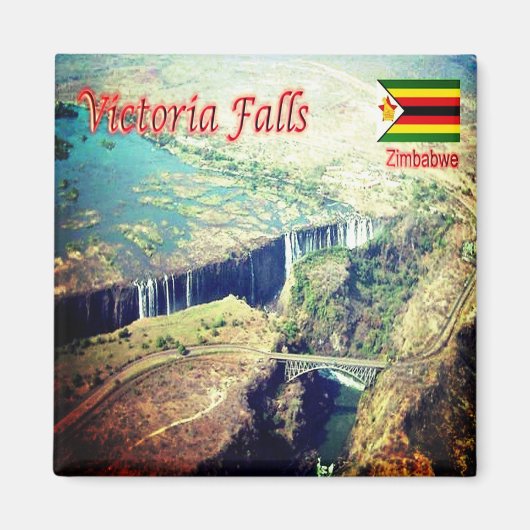 ZW004 VICTORIA FALLS, Simbabwe, Afrika, Kühlschran Magnet (Vorne)