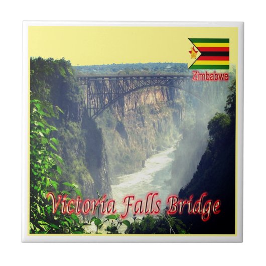ZW006 VICTORIA FALLS, Simbabwe, Afrika, Fliese (Vorderseite)
