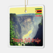 ZW006 VICTORIA FALLS, Simbabwe, Afrika, Keramikornament (Links)