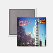 ZW013 HARARE, Simbabwe, Afrika, Kühlschrank Magnet (Vorderseite/Rückseite)