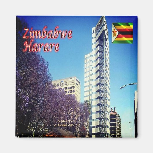 ZW013 HARARE, Simbabwe, Afrika, Kühlschrank Magnet (Vorne)