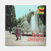 ZW014 HARARE, Simbabwe, Afrika, Kühlschrank Magnet (Vorne)