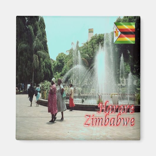 ZW014 HARARE, Simbabwe, Afrika, Kühlschrank Magnet (Vorne)