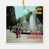 ZW014 HARARE, Simbabwe, Keramikornament (Vorderseite)