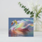 zwaan postkarte (Stehend Vorderseite)