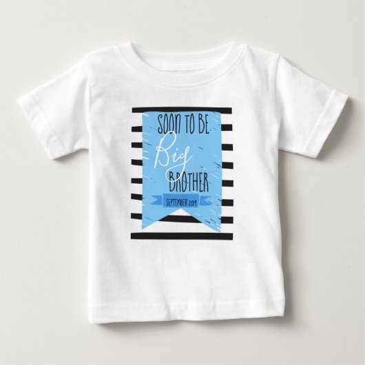 Zwanger: Soon to be big brother Baby T-shirt (Vorderseite)