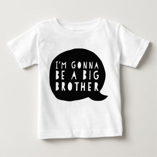 Zwangerschap: I'm gonna be a BIG brother Baby T-shirt (Vorderseite)