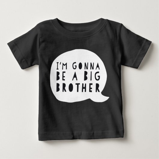 Zwangerschap: I'm gonna be a BIG brother Baby T-shirt (Vorderseite)
