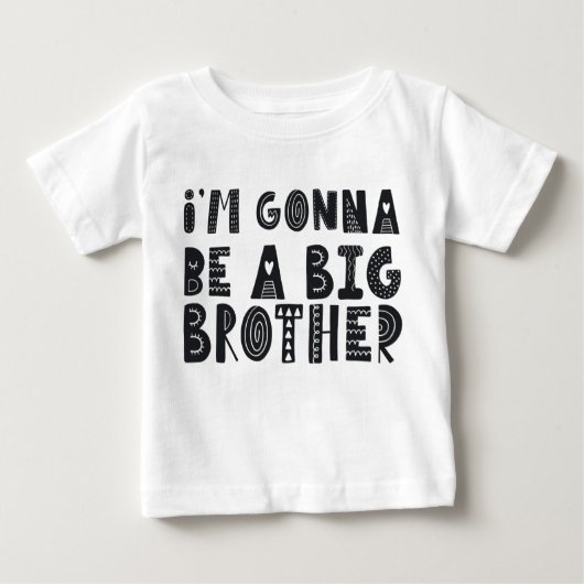 Zwangerschap: I'm gonna be a big brother Baby T-shirt (Vorderseite)