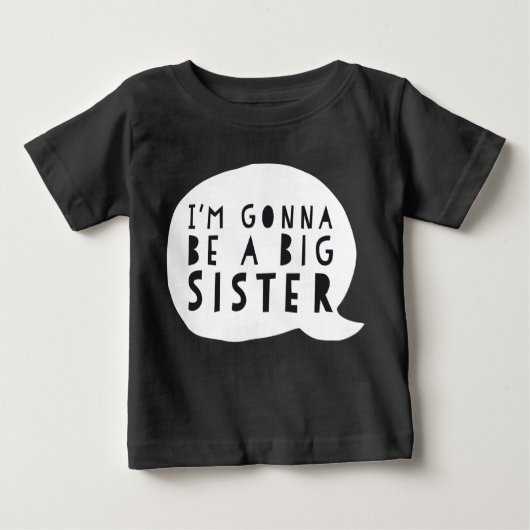 Zwangerschap: I'm gonna be a BIG sister Baby T-shirt (Vorderseite)