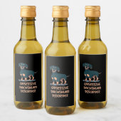 Zwanghafte Dackel Weinetikett (Flaschen)