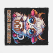 Zwanghafte Kaffeestörung Fleecedecke (Vorderseite (Horizontal))