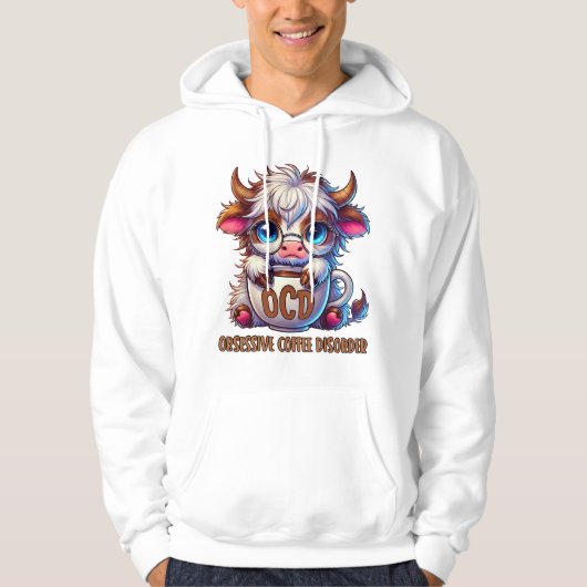 Zwanghafte Kaffeestörung Hoodie (Vorderseite)