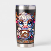 Zwanghafte Kaffeestörung Thermobecher (Rückseite)
