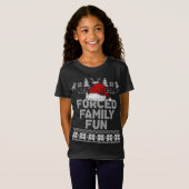 Zwangs Familie Weihnachten Spaß Sarcastic Funny Sa T-Shirt (Vorne ganz)