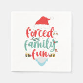 Zwangs Familienspass Funny Christmas Matching Gesc Serviette (Vorderseite)