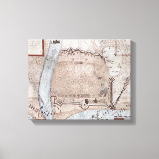 Zwangscampingplatz, Puerto Rico Leinwanddruck (Vorderseite)