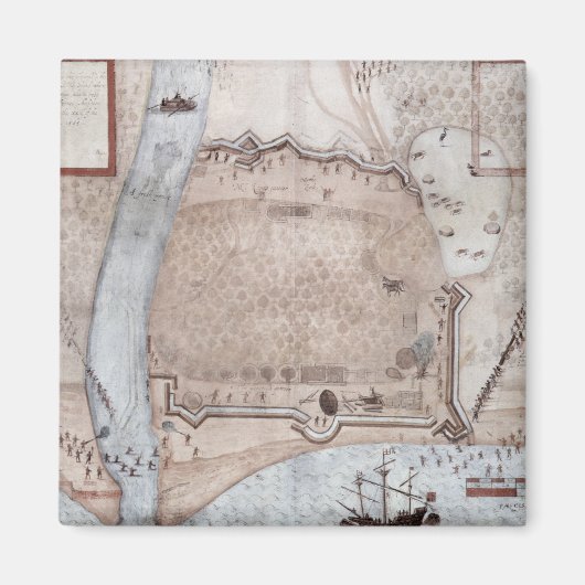 Zwangscampingplatz, Puerto Rico Magnet (Vorne)