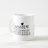 Zwangses Fangirl Kaffeetasse (Vorderseite Links)