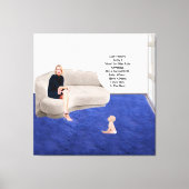 Zwangsheim Baby Stretched Canvas Print Leinwanddruck (Vorderseite)