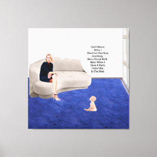 Zwangsheim Baby Stretched Canvas Print Leinwanddruck